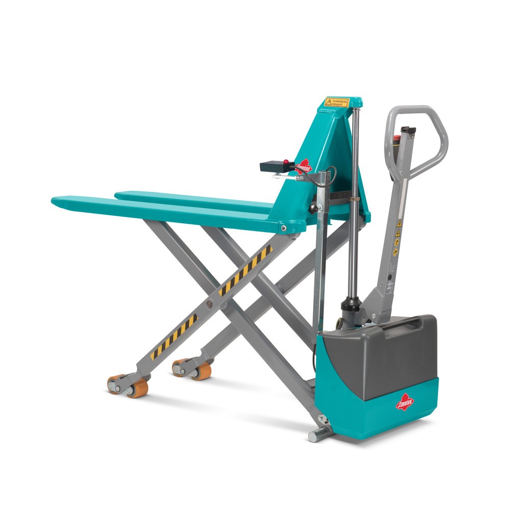 Termékkép: Ameise® PTM 1.5 Scissor ollós emelőkocsi, elektrohidraulikus, teherbírás 1500 kg, villahossz 1200 mm